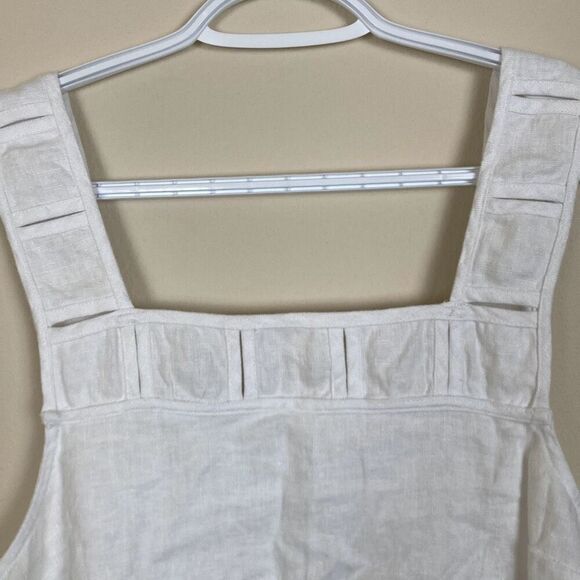 Madewell Georgia Embroidered Tank Mini Dress in Linen Size 6‎ (Q18) - Picture 4 of 13
